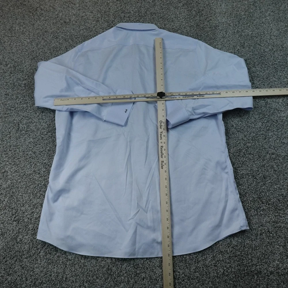 Proper Cloth Shirt Mens XL Blue Button Up Long Sleeve Dress Preppy Casual Top